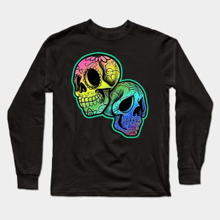 day of the dead skulls Long Sleeve T-Shirt